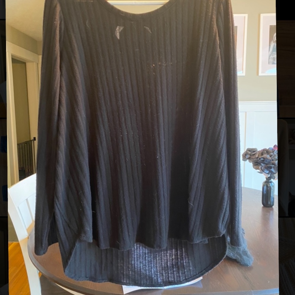 Lauren Conrad Black Sweater with Bow Detail